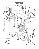 SECTION Diagram and Parts List for LE5600XSW1  Whirlpool Dryer