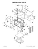 UPPER OVEN PARTS Diagram and Parts List for KEBS209BSP00  KitchenAid Wall Oven