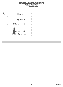 MISCELLANEOUS PARTS - OPTIONAL PARTS (NOT INCLUDED) Diagram and Parts List for RAS6233KQ2  Roper Washer