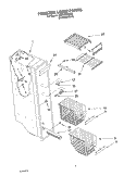 FREEZER LINER PARTS Diagram and Parts List for SS25HFXMS00  Whirlpool Refrigerator