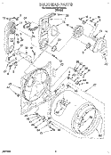 BULKHEAD Diagram and Parts List for KGYE677BWH0  KitchenAid Dryer