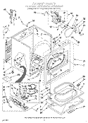 SECTION Diagram and Parts List for LGC6848AZ0  Whirlpool Dryer