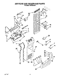 AIR FLOW AND RESERVOIR Diagram and Parts List for KSSS36DBX01  KitchenAid Refrigerator