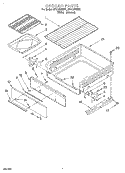 BROILER Diagram and Parts List for SF315PEEN0  Whirlpool Range