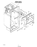LINER Diagram and Parts List for ET20AKXSW03  Whirlpool Refrigerator