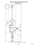 BRAKE AND DRIVE TUBE Diagram and Parts List for LA5600XSW2  Whirlpool Washer