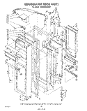 REFRIGERATOR DOOR Diagram and Parts List for ED26SSXLWR0  Whirlpool Refrigerator