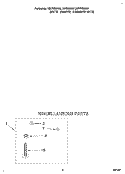 MISCELLANEOUS Diagram and Parts List for LSN7233BW1  Whirlpool Washer
