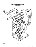 TOP AND CONSOLE PARTS Diagram and Parts List for LE9500XTN1  Whirlpool Dryer