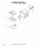 INTERNAL OVEN PARTS Diagram and Parts List for RBD277PVB02  Whirlpool Wall Oven