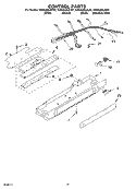 CONTROL PARTS, PARTS NOT ILLUSTRATED Diagram and Parts List for KSRA22ILBL01  KitchenAid Refrigerator