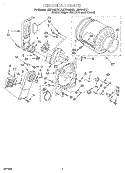 SECTION Diagram and Parts List for LER7646DW1  Whirlpool Dryer