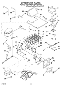 UPPER UNIT PARTS Diagram and Parts List for KSSV42FMS00  KitchenAid Refrigerator
