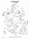 BULKHEAD PARTS Diagram and Parts List for 7EWED1510YM0  Whirlpool Dryer
