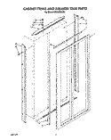 CABINET TRIMS AND BREAKER TRIM Diagram and Parts List for KSSS48DAW01  KitchenAid Refrigerator