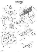 UNIT PARTS Diagram and Parts List for TT18SKXRD00  Estate Refrigerator