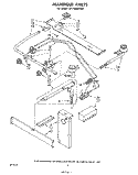 MANIFOLD Diagram and Parts List for SF3100EPW0  Whirlpool Range