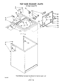 TOP AND CABINET , LITERATURE AND OPTIONAL Diagram and Parts List for LA5600XPW5  Whirlpool Washer