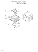 INTERNAL OVEN Diagram and Parts List for RBS275PDQ2  Whirlpool Wall Oven
