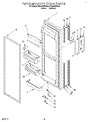 REFRIGERATOR DOOR Diagram and Parts List for TS25AQXBN01  Estate Refrigerator