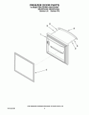 FREEZER DOOR PARTS Diagram and Parts List for KBRL22EVMS4  KitchenAid Refrigerator