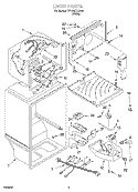Part Location Diagram of 2187307 Whirlpool HARNS-WIRE