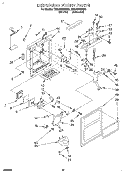 DISPENSER FRONT Diagram and Parts List for TS22AWXBN00  Whirlpool Refrigerator