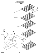 UNIT Diagram and Parts List for RV2099RBW00  Roper Freezer
