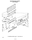 DOOR AND DRAWER Diagram and Parts List for RHE396PP  Whirlpool Range