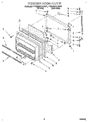 FREEZER DOOR Diagram and Parts List for TT20BKXAW01  Whirlpool Refrigerator