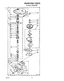GEARCASE Diagram and Parts List for LA5550XPW8  Whirlpool Washer
