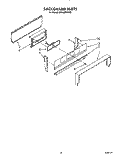 BACKGUARD Diagram and Parts List for SF310PEWW0  Whirlpool Range