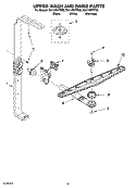 Part Location Diagram of WPW10258150 Whirlpool Middle Spray Arm Support / Manifold