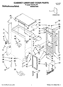Part Location Diagram of 2313816 Whirlpool Door Wrap