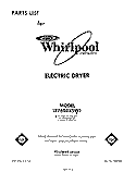 SECTION Diagram and Parts List for LE7680XSW1  Whirlpool Dryer