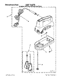 SECTION Diagram and Parts List for KHM7DWH0  KitchenAid Mixer