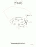 HEATER PARTS Diagram and Parts List for 7GU3800XTVY2  Whirlpool Dishwasher