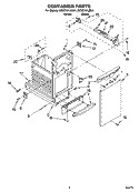 CONTAINER PARTS Diagram and Parts List for KCCC151JWH1  KitchenAid Trash Compactor