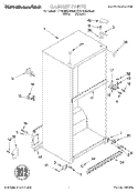 CABINET Diagram and Parts List for KTRP20KDWH05  KitchenAid Refrigerator