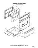 DOOR AND DRAWER Diagram and Parts List for RF316PXXN0  Whirlpool Range