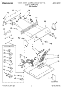 TOP AND CONSOLE, LIT/OPTIONAL Diagram and Parts List for TGDS780JQ0  Estate Dryer