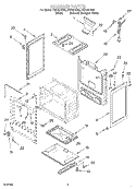 CHASSIS Diagram and Parts List for FGP337HQ0  Roper Range