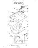 COOKTOP Diagram and Parts List for RM978BXPW0  Whirlpool Microwave Oven Combo