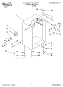 Part Location Diagram of 4312407 Whirlpool LEVELER