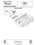 CONSOLE Diagram and Parts List for DU9400XT1  Whirlpool Dishwasher