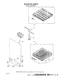 DISHRACK Diagram and Parts List for DU7216XS3  Whirlpool Dishwasher