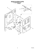 REAR CHASSIS PARTS Diagram and Parts List for KERC608LSS0  KitchenAid Range