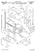 OVEN, LITERATURE Diagram and Parts List for GSC278PJS1  Whirlpool Microwave Oven Combo