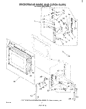 MICROWAVE DOOR AND LATCH Diagram and Parts List for RM235PXK0  Whirlpool Microwave Oven Combo