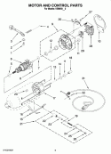 MOTOR AND CONTROL PARTS Diagram and Parts List for KSM450BK0  KitchenAid Mixer